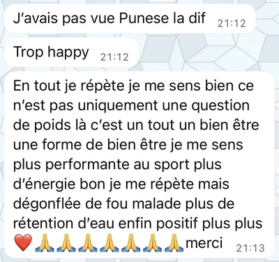 Message cliente NutriWell
